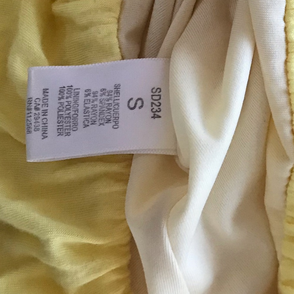 Yellow Flowy Dress, MM Couture by Miss Me, Sz. S - Picture 7 of 7